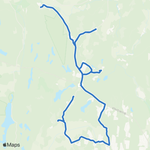 HSL Lepsämänjoki-Hännikäinen-Serena-Kalajärvi-Perusmäki-Nemlahti map