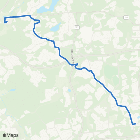 HSL Tapiola(M)-Mankkaa-Kauniainen-Jorvi map