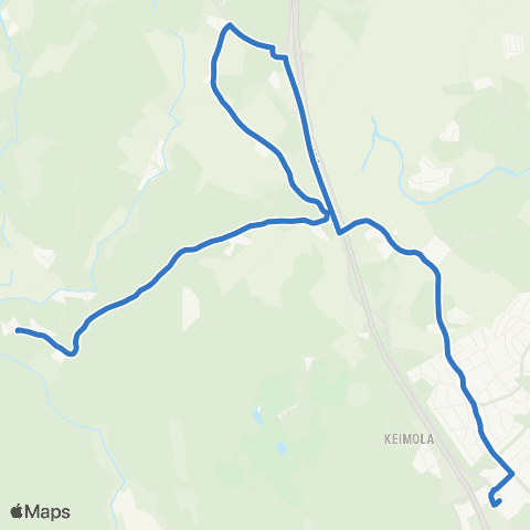 HSL Kivistö-Vestra map