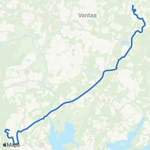 HSL Ilmala-Pasila-Kuninkaanmäki map
