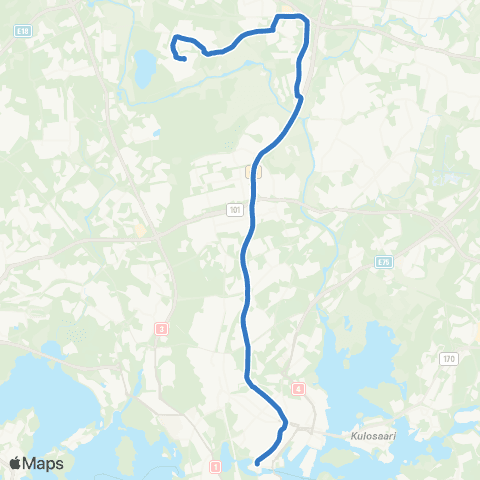 HSL Hakaniemi-Tammisto-Ylästö map