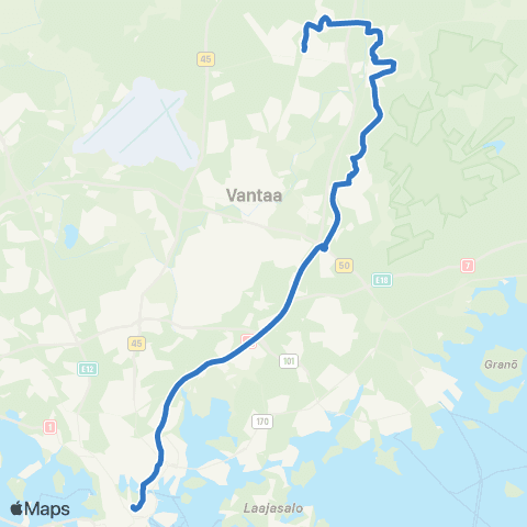 HSL Rautatientori-Kuninkaanmäki-Nikinmäk-Korso map