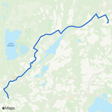 HSL Martinlaakso-Järvenperä-Espoon keskus map