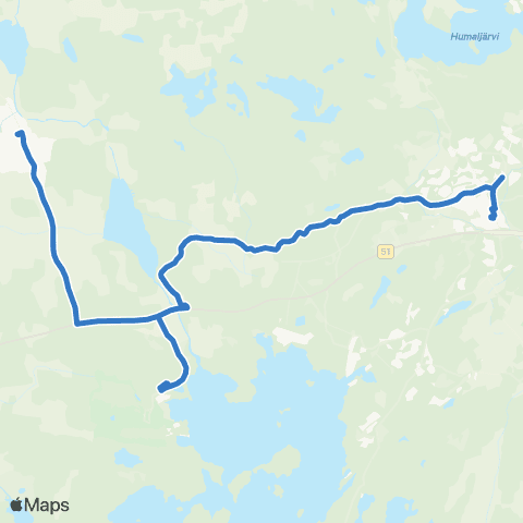 HSL Kirkkonummi-Siuntio map