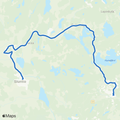 HSL Kirkkonummi-Evitskog-Siuntion kk.-Siuntio map