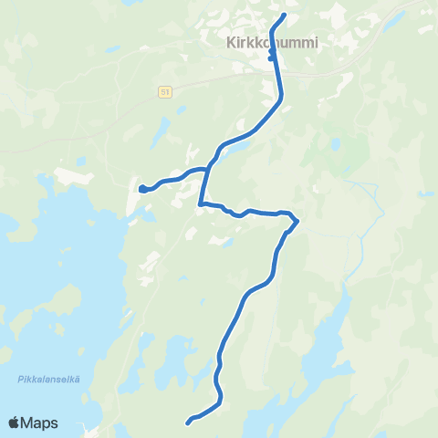 HSL Kirkkonummi-Hila map