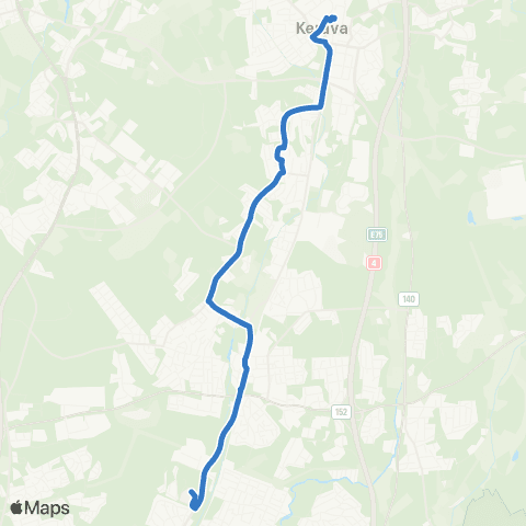 HSL Peijas-Korso-Kannisto-Keravan asema map