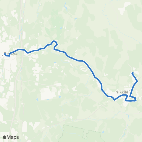 HSL Nikkilä-Talma-Keravan asema map