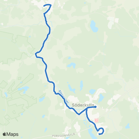 HSL Eriksnäs-Söderkulla-Massby-Hindsby-Nikkilä map