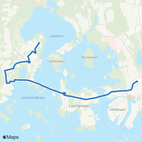 HSL Kamppi-Lauttasaari(M)-Westend-Tapiola(M)-Teekkarikylä map