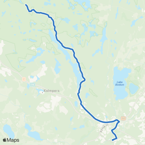 HSL Espoon keskus-Nuuksionpää-Kattila map