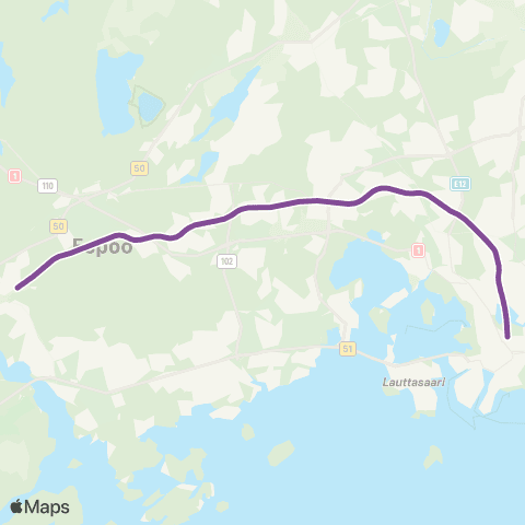 HSL Helsinki-Kauklahti map