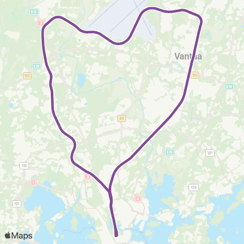 HSL Helsinki-Helsinki map