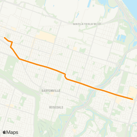HSR Tiger-Cats Express map