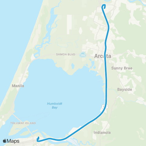 HTA Dial-A-Ride map