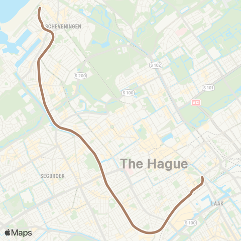 HTM Scheveningen Haven - Rijswijkseplein map