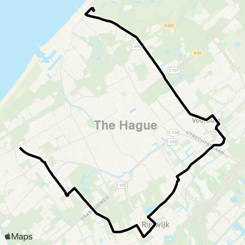HTM Scheveningen Noorderstrand - Kijkduin map