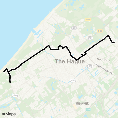 HTM Kijkduin - Station Mariahoeve map
