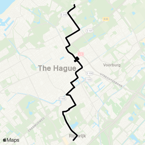 HTM Station Rijswijk - Oude Waalsdorperweg map