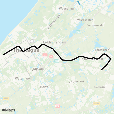 HTM Lansingerland Zoetermeer - De Sav Lohmanpl map