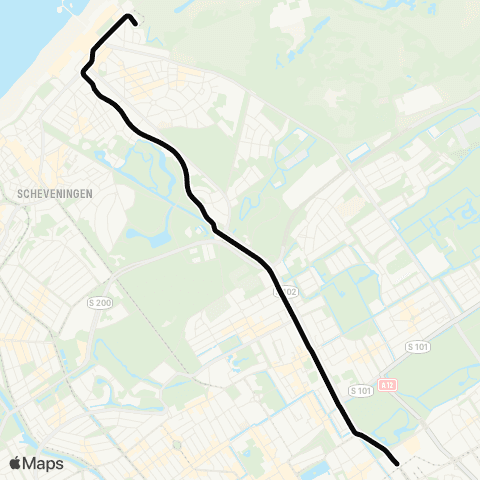 HTM Vrederust - Scheveningen Noorderstrand map