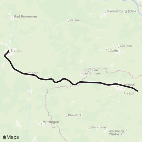 HVV Uelzen > Salzwedel > Magdeburg map
