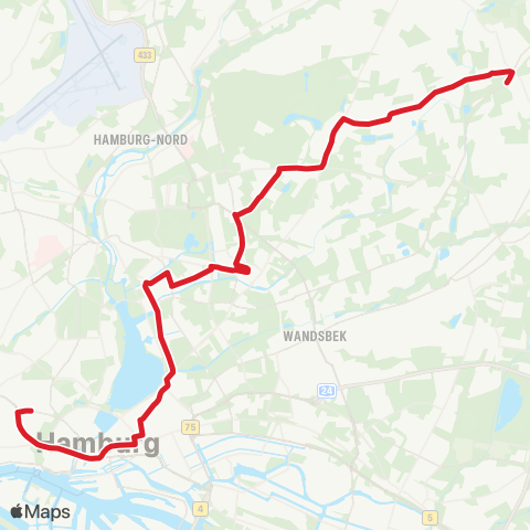 HVV MetroBus Feldstraße > Hauptbahnhof > Borgweg > Berne map