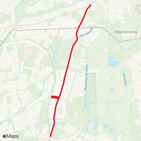 StadtBus/RegionalBus (Hamburg) Langenhorn Markt > Glashütte, Markt map