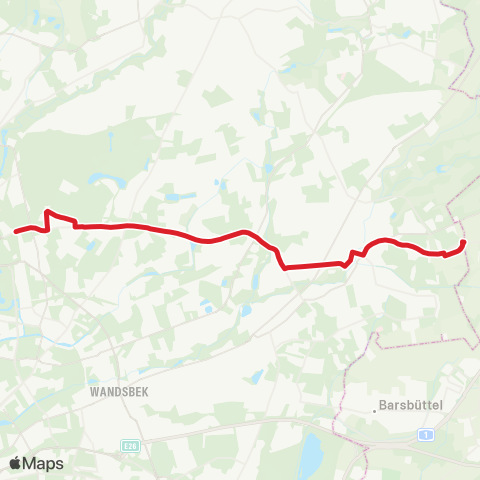 HVV MetroBus Rübenkamp > Großlohe / Gewerbepark Victoria map