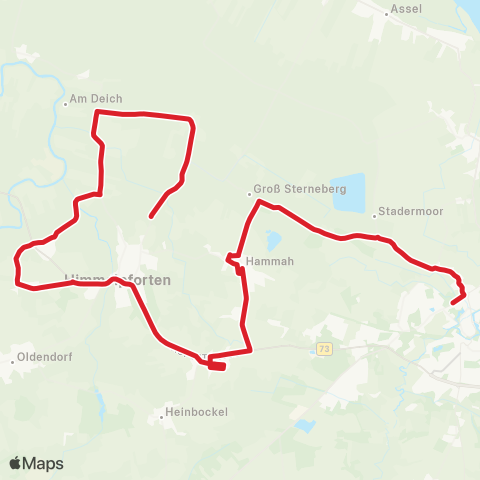 StadtBus/RegionalBus (Umland) Himmelpforten> Haddorf > Stade map
