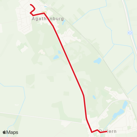 StadtBus/RegionalBus (Umland) Agathenburg - Dollern map