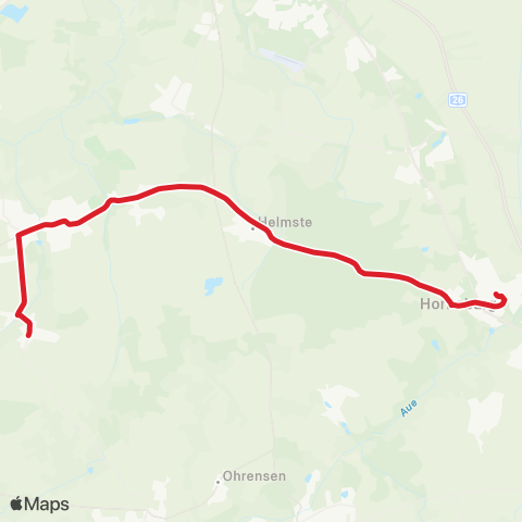 StadtBus/RegionalBus (Umland) Wedel > Fredenbeck - Deinste - Helmste > Horneburg map