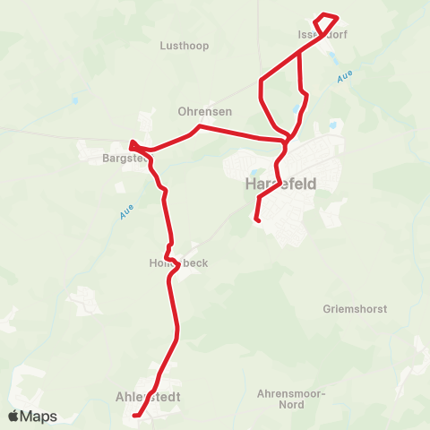 StadtBus/RegionalBus (Umland) Harsefeld - Bargstedt - Ahlerstedt map