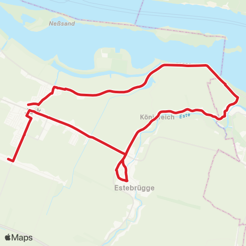 StadtBus/RegionalBus (Umland) Borstel > Ladekop map