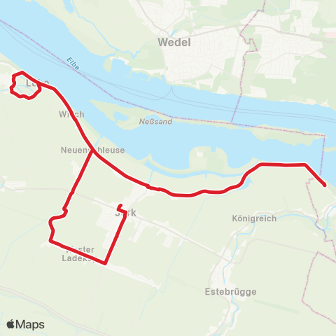 StadtBus/RegionalBus (Umland) Gehrden > Jork map