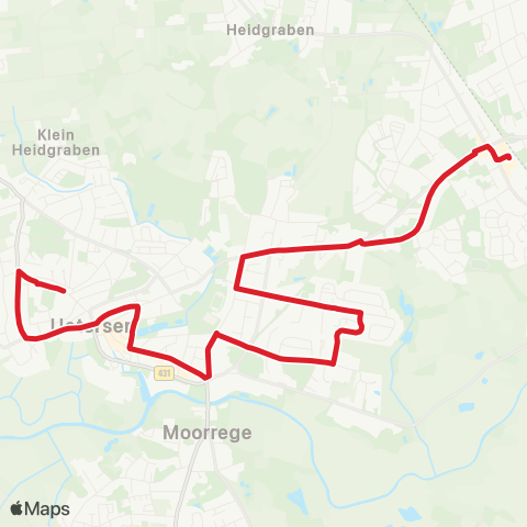 StadtBus/RegionalBus (Umland) Uetersen Buttermarkt - AM Eichholz - Bf. Tornesch map