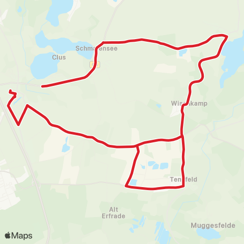 StadtBus/RegionalBus (Umland) Bornhöved - Stocksee - Tensfeld - Bornhöved map