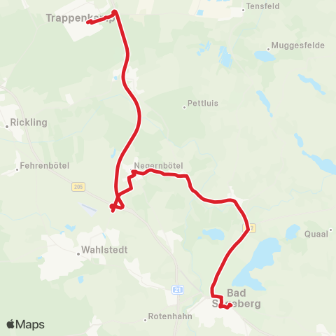 StadtBus/RegionalBus (Umland) Kiel - Wankendorf - Bornhöved - Bad Segeberg map