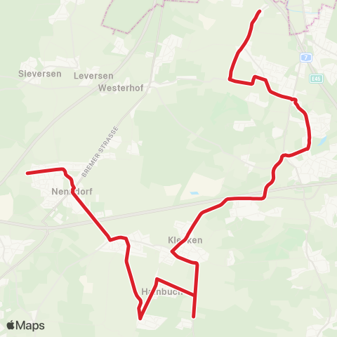 StadtBus/RegionalBus (Umland) Klecken - Eckel - Nenndorf map