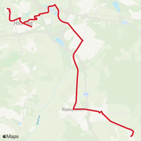 StadtBus/RegionalBus (Hamburg) Holtorfsloh / Marxen - Ramelsloh - Hittfeld map