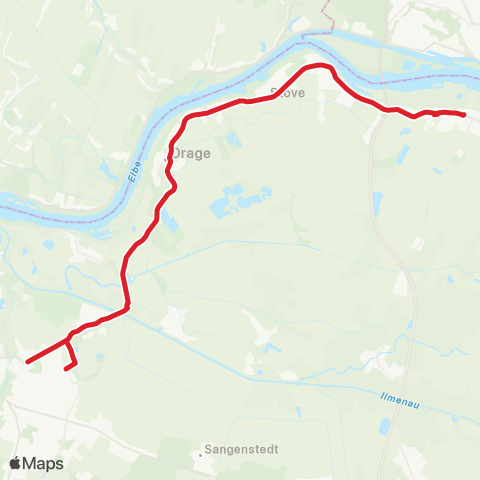 StadtBus/RegionalBus (Umland) Winsen / Luhe - Drage - Stove - Rönne - Niedermarschacht map