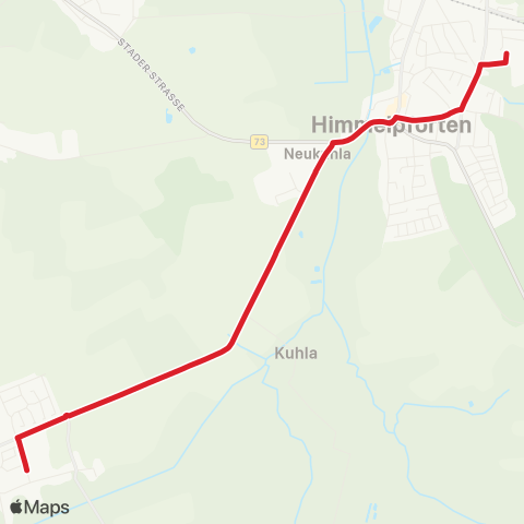 StadtBus/RegionalBus (Umland) Oldendorf - Himmelpforten map