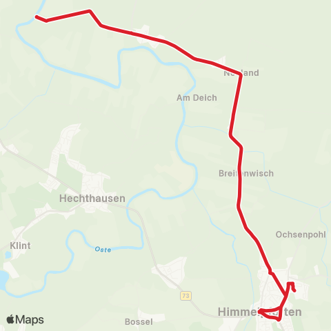 StadtBus/RegionalBus (Umland) Großenwörden - Himmelpforten map