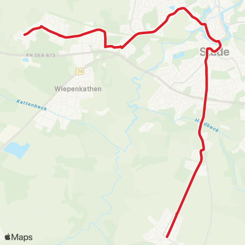 StadtBus/RegionalBus (Umland) Hagen - Riensförde - Bahnhof - Krankenhaus-Hahle - Haddorf map