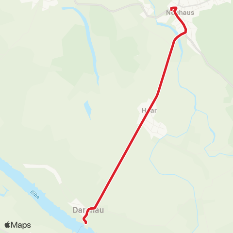 StadtBus/RegionalBus (Hamburg) Neuhaus - Konau - Groß Kühren map