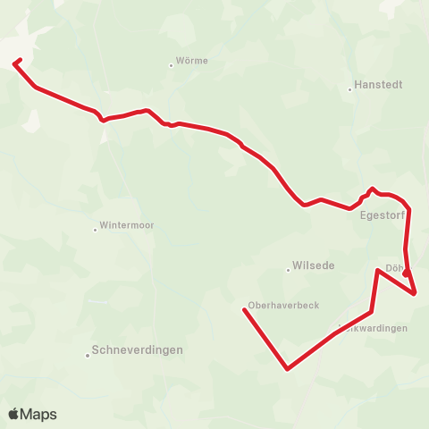 Andere Linien Heide-Shuttle Tostedt - Handeloh - Undeloh - Egestorf - Behringen - Oberhaverbeck map