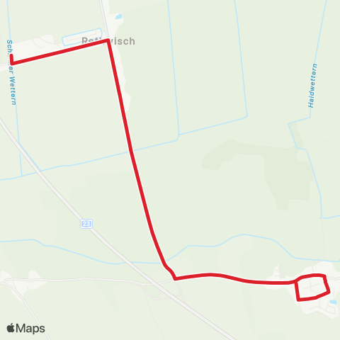 StadtBus/RegionalBus (Umland) Hohenfelde > Rethwisch map