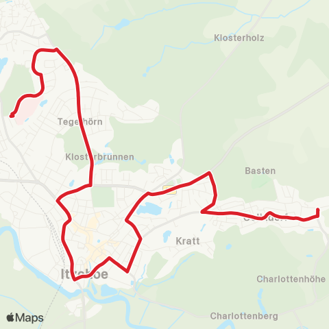 StadtBus/RegionalBus (Umland) Marie-Bornheim-Weg (Klinikum) > Itzehoe, Zob > Oelixdorf map
