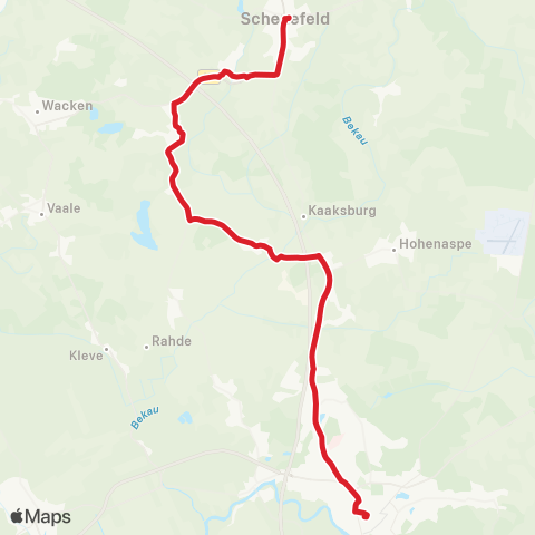 StadtBus/RegionalBus (Umland) Itzehoe >Hanerau-Hademarschen map
