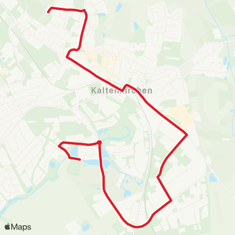 StadtBus/RegionalBus (Umland) An Der Moorkoppel > Kaltenkirchen > Gs Flottkamp map